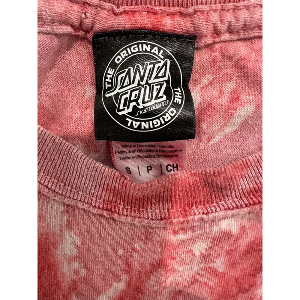 Santa Cruz T-Shirt Size S Yellow Red Tie Dye - Picture 5 of 5